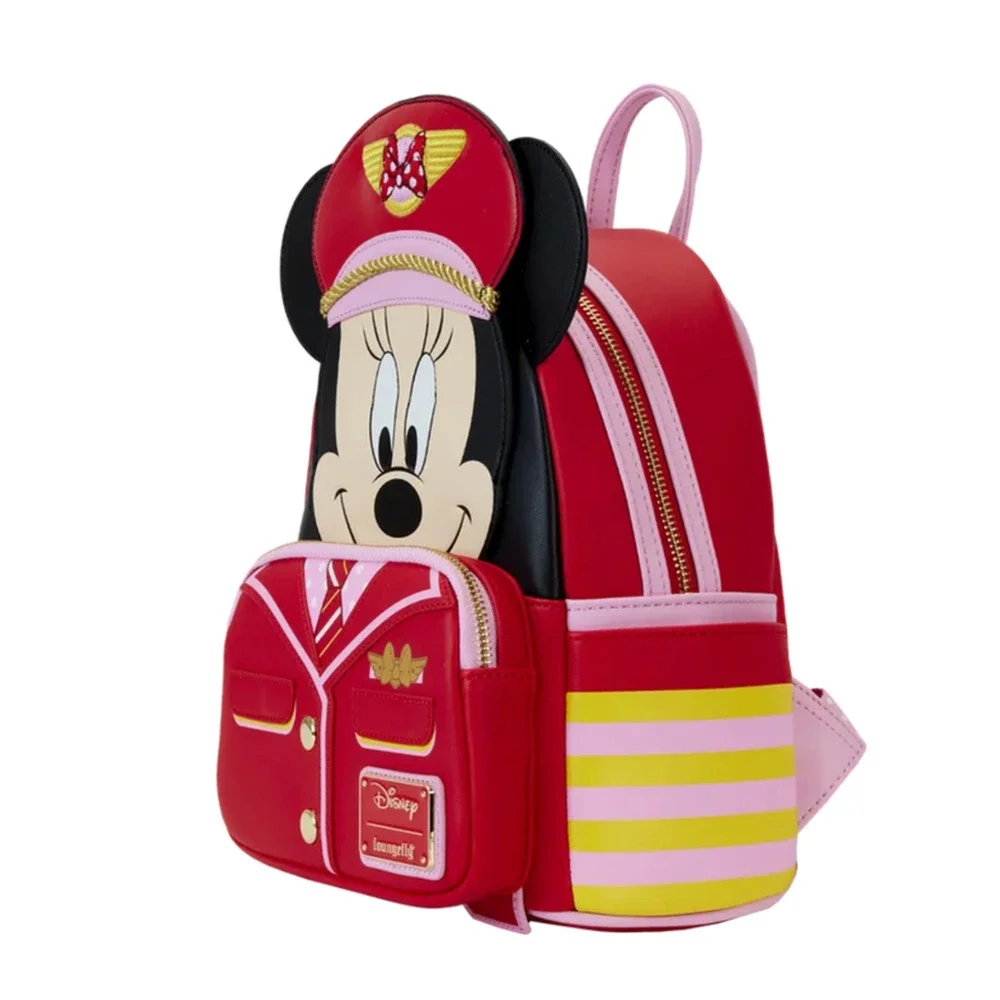 Loungefly X LE C2E2 Disney Pilot Minnie Mouse Cosplay Mini Backpack & Wallet NWT